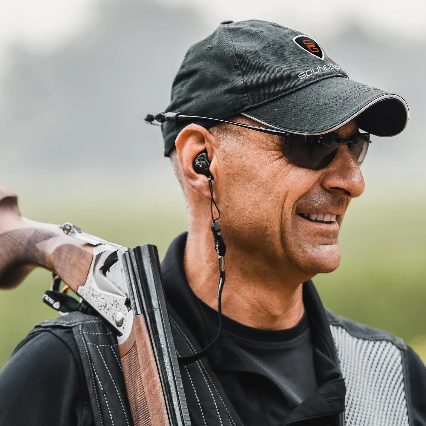 SoundGear Phantom hearing protection ready for an outdoor activity